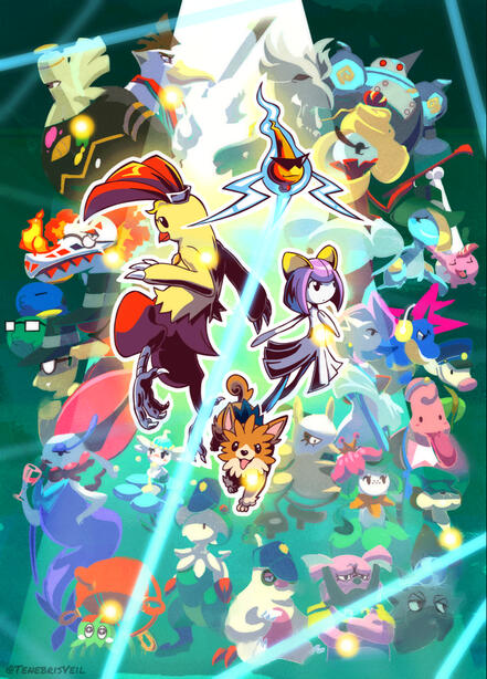 Pokemon/Ghost Trick Crossover fanart