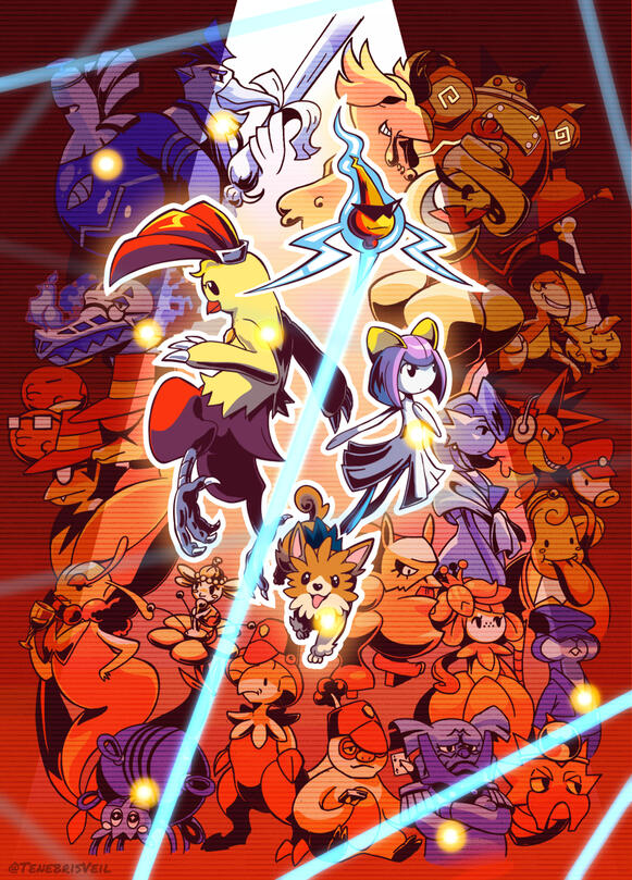 Pokemon/Ghost Trick Crossover fanart